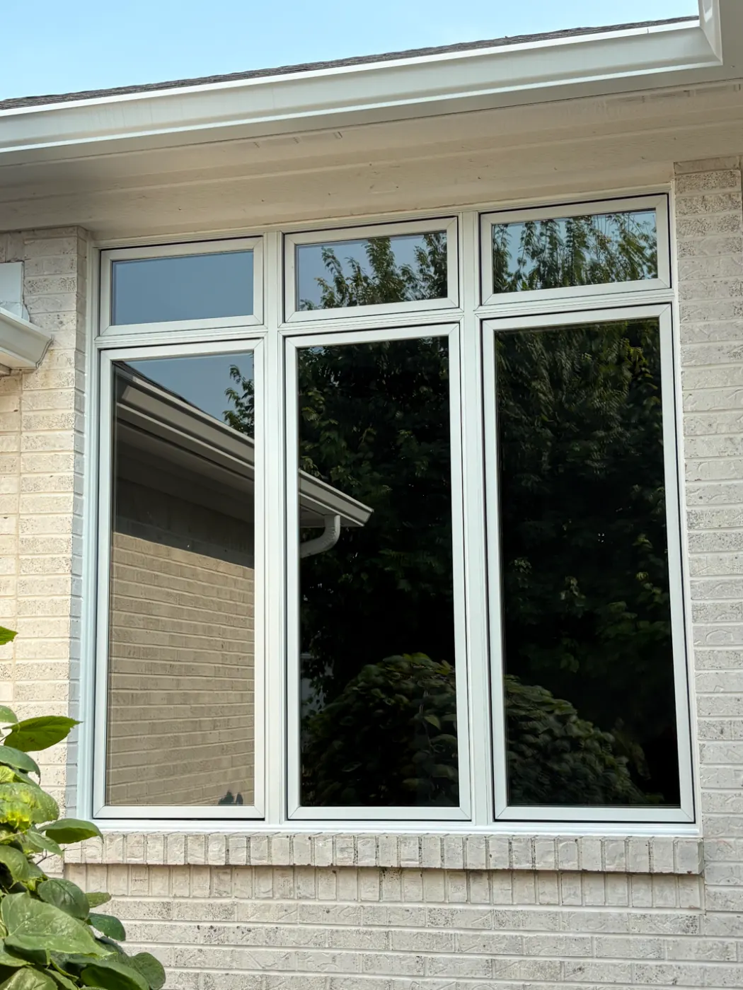 Storm-damaged window documented in Britton Ridge